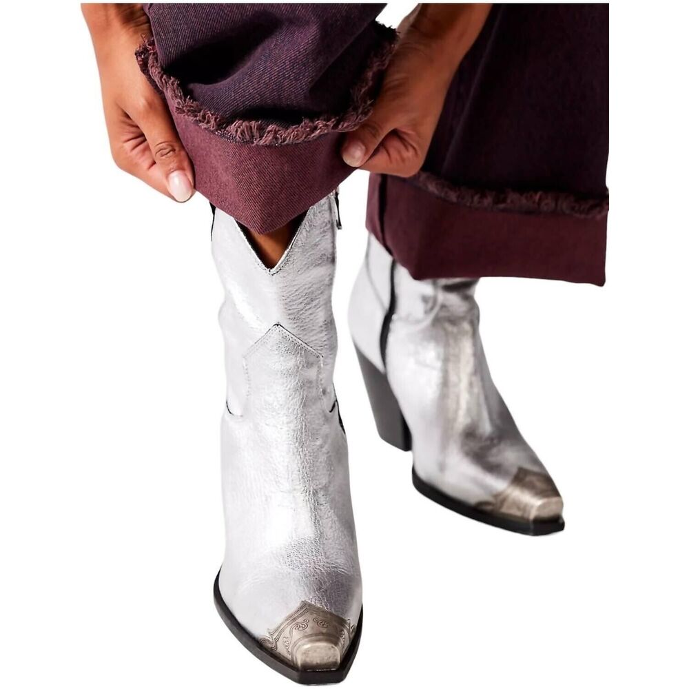 Free People Brayden Western Boots Size 38